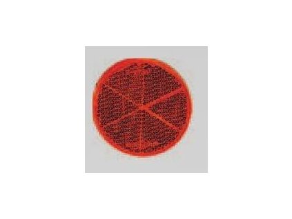 2737 odrazka prum 60mm samolepici cervena