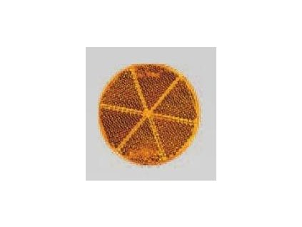2746 odrazka prum 60mm samolepici oranzova