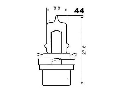 5071 12v 3w b10d halogen osram