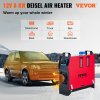 Dieselový ohřívač vzduchu Vevor All-in-one 12V 8KW LCD + adaptér 230V