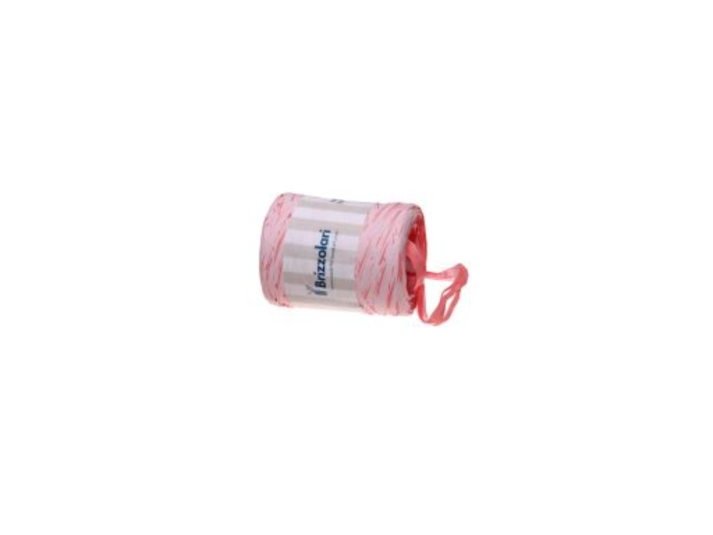 R50, Rafie, vícebarevná žíhaná, 200m v balení, 5 mm, 05-růžová s bílou, (68170)