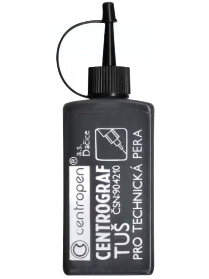 tuš, černá, technická