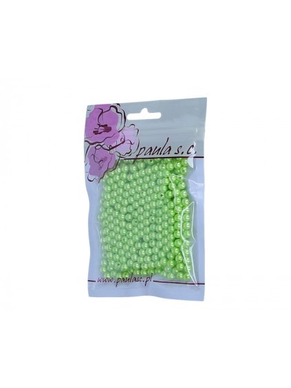 SVĚTLE ZELENÉ, KORÁLKY, LESK