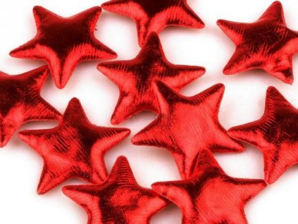 hvězdičky, červené, 4,5 cm