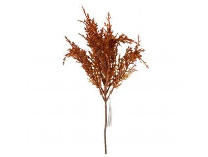 Dekorace, podzimní zápich, ORANŽOVÁ TRÁVA, 32 cm, 1 kus