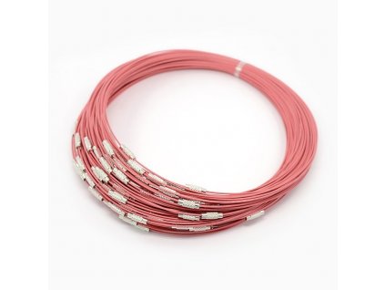 drátěný náhrdelník, barevný, nerezová ocel (7)