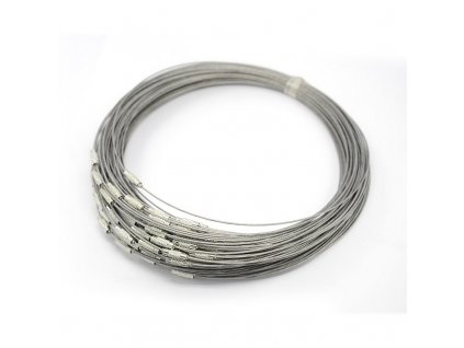 drátěný náhrdelník, barevný, nerezová ocel (3)