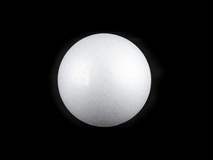 Koule, polystyren, bílá, 3,3-4 cm, 1ks