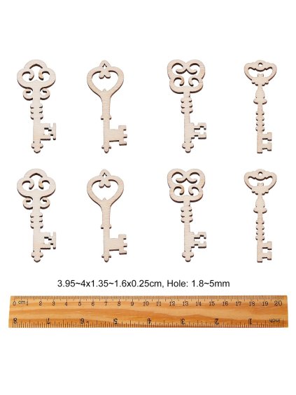 klíče, dřevěná, překližka (1)