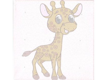 žirafa, malování podle čísel