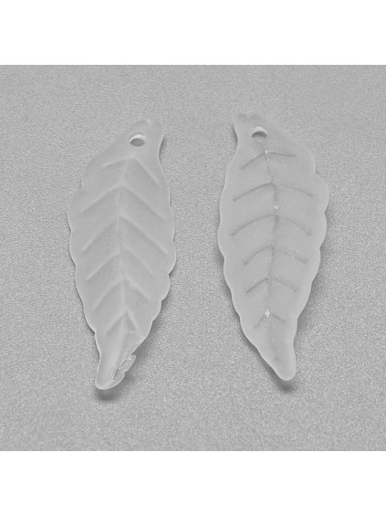 bílé, listy, akryl (2)