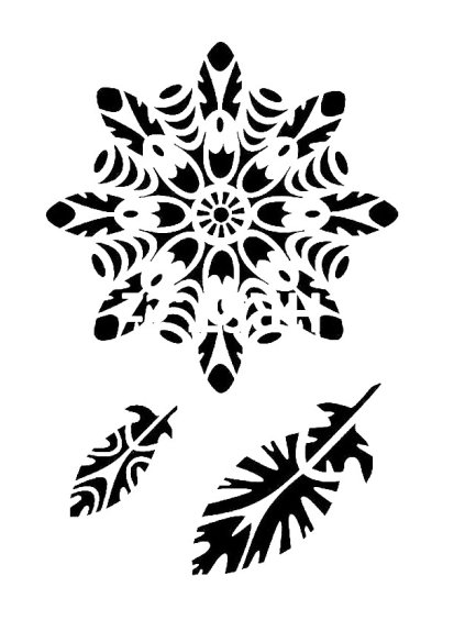 PEŘÍ, ŠABLONA, MANDALA