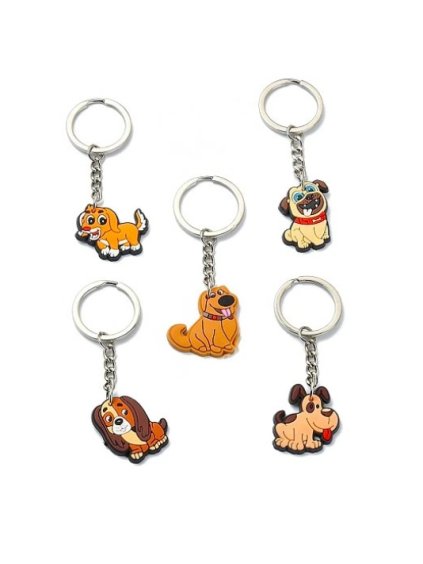 klíčenka, psi, mix