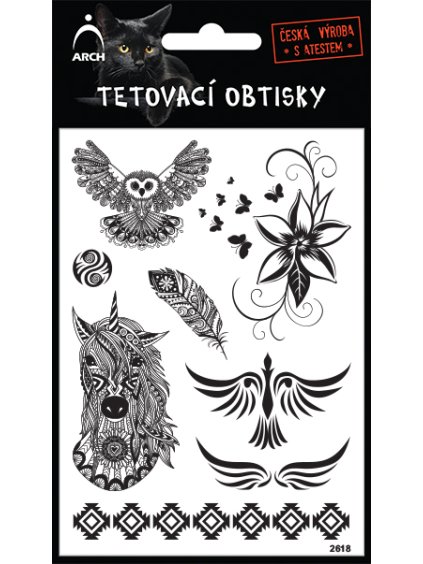 tetování, sova