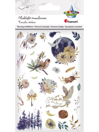 ptáci, samolepky