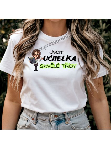 tričko, učitelka