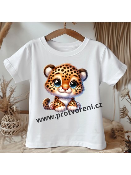 Tričko s potiskem, dětské, GEPARD, 1 ks