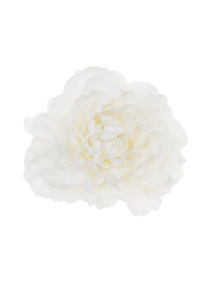 Umělý květ, PIVOŇKA, bílá, 4cm, 1ks