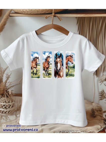 TSP508 bílé tričko dětské bílá barva trička