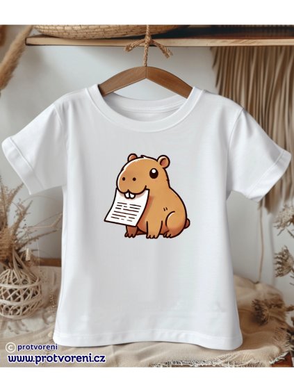 TSP516 bílé tričko dětské bílá barva trička