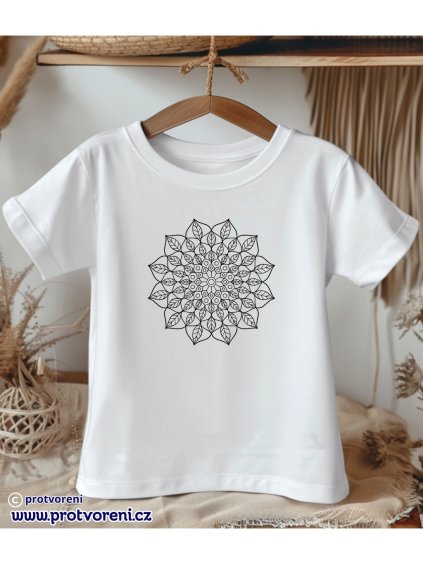 TJOM94 bílé tričko dětské bílá barva trička