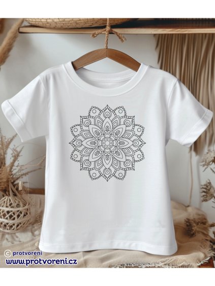 TJOM95 bílé tričko dětské bílá barva trička