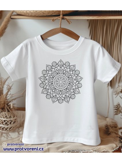 TJOM96 bílé tričko dětské bílá barva trička