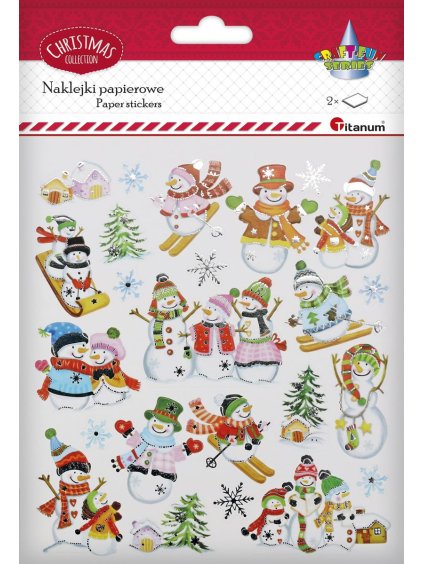 648834 samolepky sněhuláci