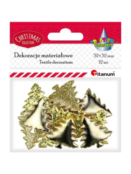 649183 dekorace textilní stromečky