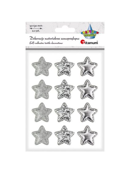 649418 samolepící látkové hvězdy