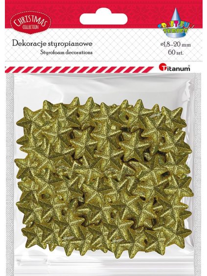 649921 polystyren hvězdy zlaté