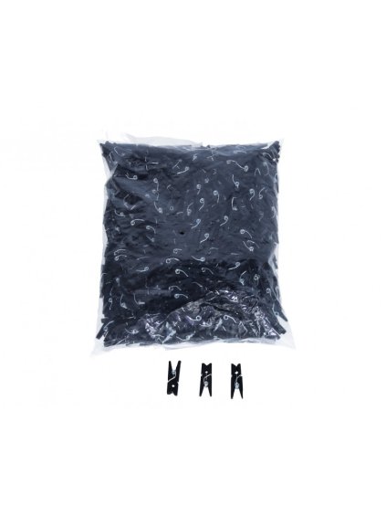 Dřevěné kolíčky, ČERNÉ, 2,5cm, cca 20ks/bal.