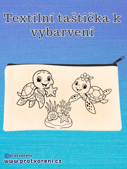 taštička k vybarvení želvičky