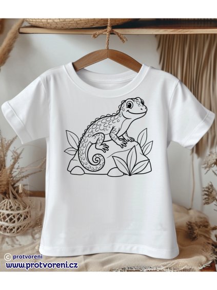 TJOM103 bílé tričko dětské bílá barva trička