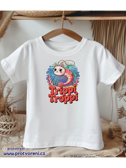 TSP525 bílé tričko dětské bílá barva trička