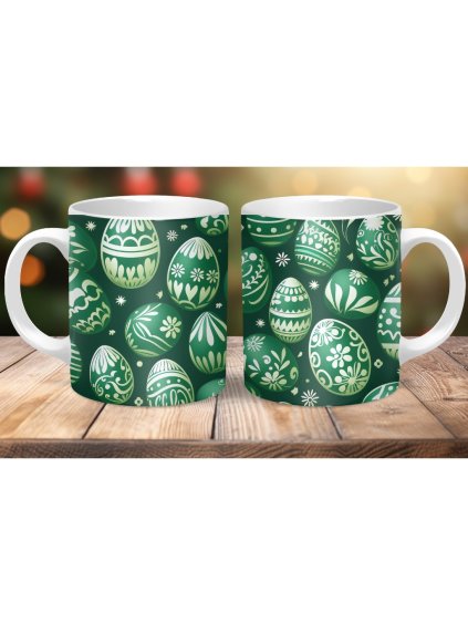 hrnek, hrn433 zelené kraslice