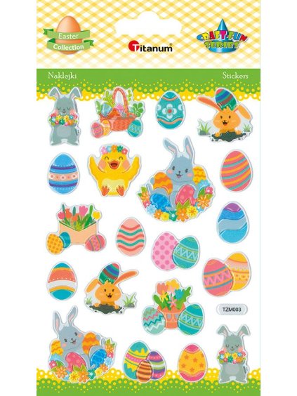 , velikonoce, samolepka