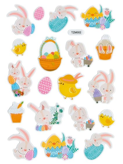 470973, dekorace, velikonoce, samolepky