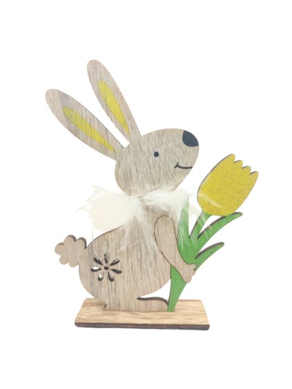 dřevěná dekorace, zajíček