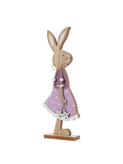 dekorace, dřevěná, zajíc