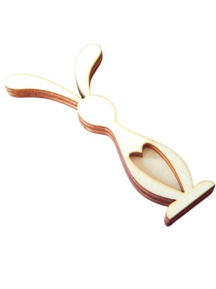 dřevěný výřez, zajíc, sada