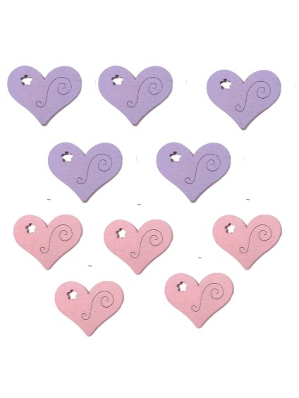 DŘEVĚNÁ DEKORACE, SRDCE