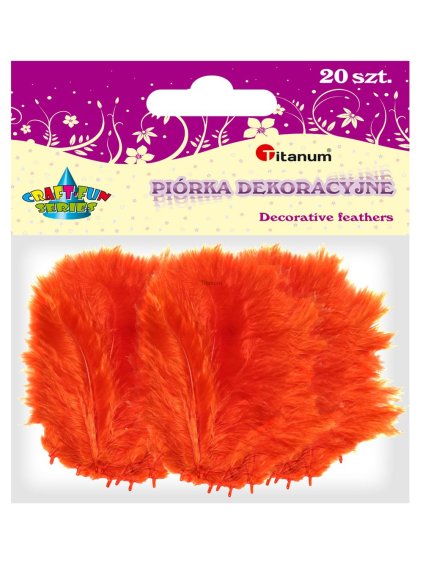 Peří, ORANŽOVÁ, 20 ks/bal.