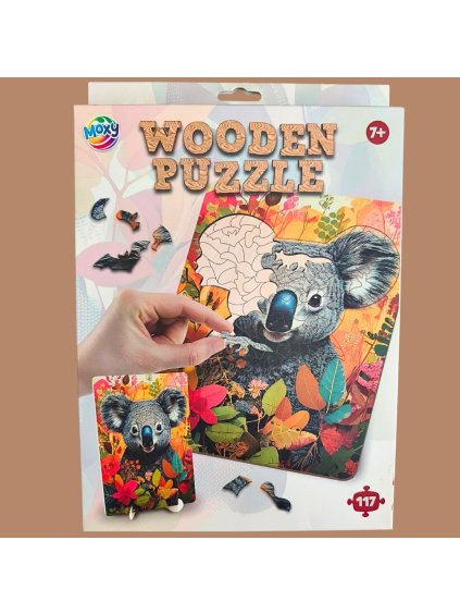 400093 dřevěné puzzle koala