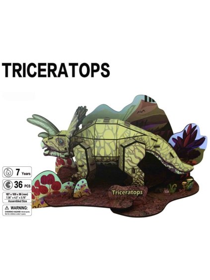 42101 3d puzzle triceratops