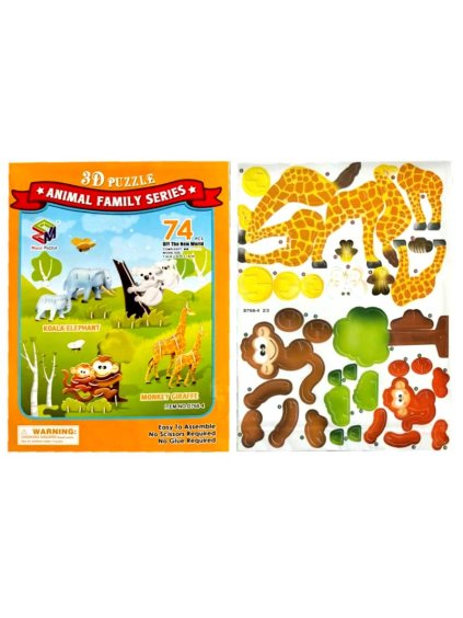 42102 3d puzzle zvířátka 1