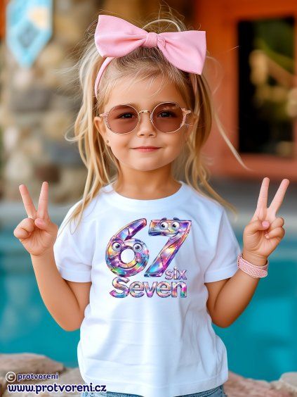 TSP539 holčička bílé tričko
