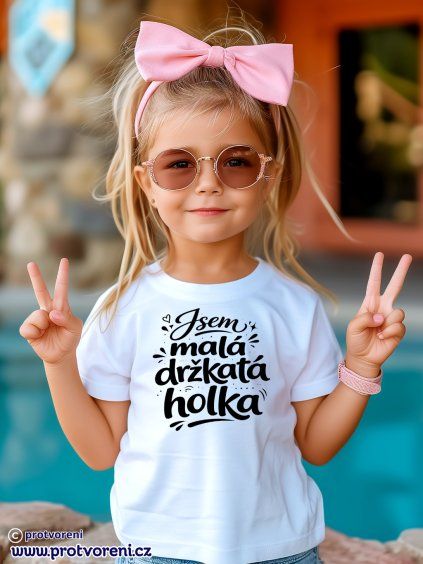 TSP550 holčička bílé tričko