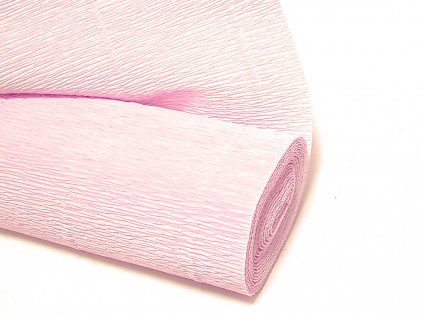 BALENÍ 50 cm x 70 cm krepový papír, tvarovatelný, barva pudrová růžová