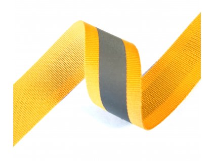 KRP330 , Reflexní páska na tkanině, 20 mm, metráž, žlutá